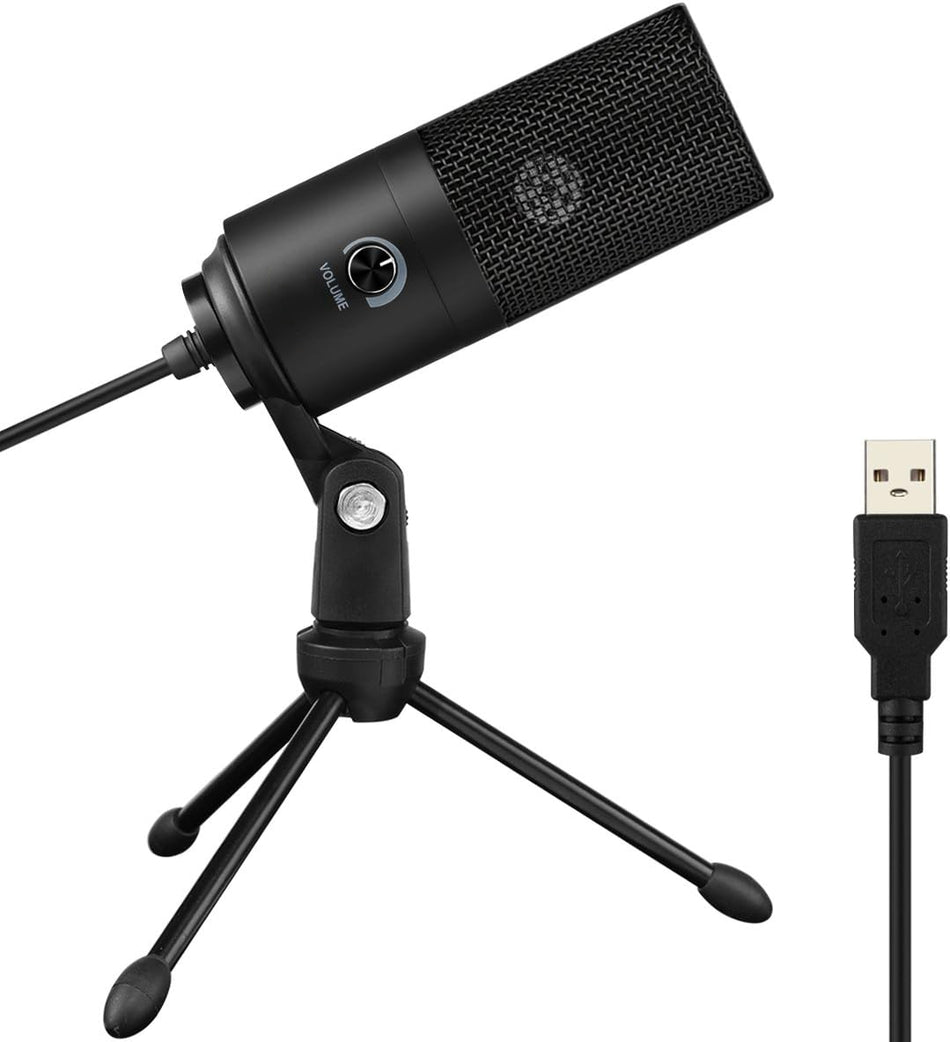 USB Microphone Metal Condenser Recording Microphone