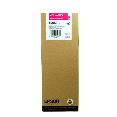 Epson | T6063 Vivid Magenta Ink Cartridge (220 ml)