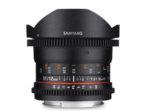 Samyang 12mm T3.1 VDSLR ED AS NCS FISH-EYE