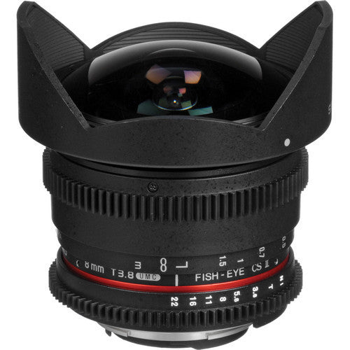 SAMYANG 8mm T3.1 FISH-EYE Ⅱ Samyang | 8mm T3.8 UMC Fish-Eye CS II Lens – PRA Technology