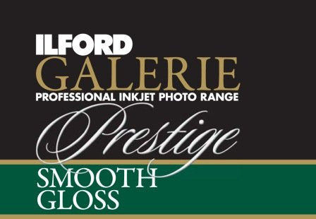 Ilford GALERIE Prestige Smooth Gloss Paper 5"x7" 100 sheets.