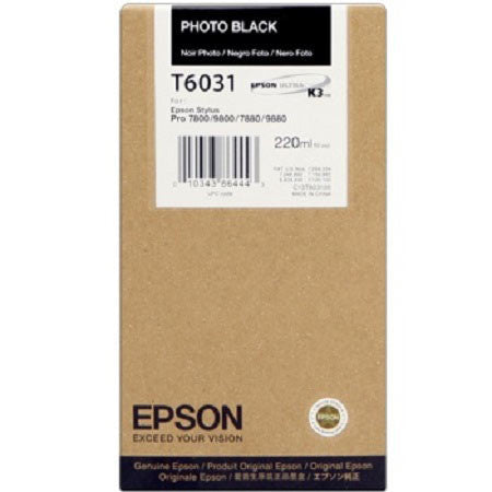 Epson | T6031 Photo Black Ink Cartridge (220 ml)