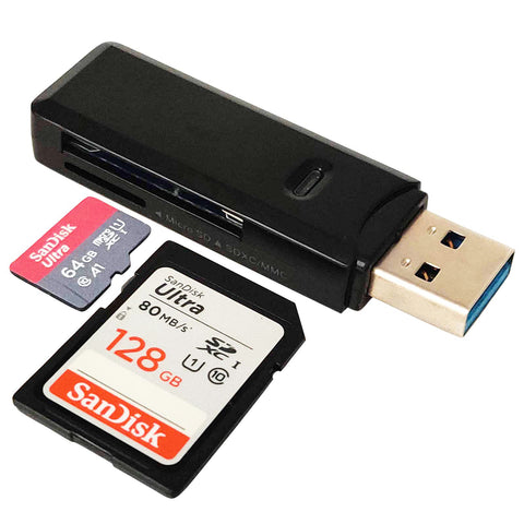 Glanz SD & Micro SD Memory Card Reader | USB 3.0