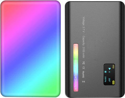 120 RGB LED Video Light, 360° Full Color Portable Camera Light