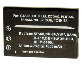 Inca | Fuji Battery Replacement NP-60 (740812)