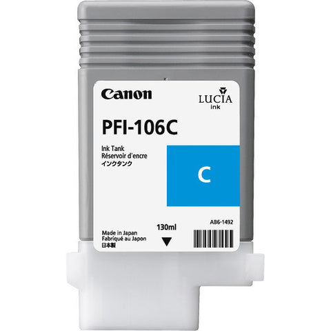 Canon | PFI-106 Cyan Ink Cartridge (130 ml)