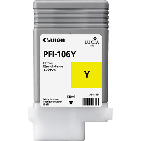 Canon | PFI-106 Yellow Ink Cartridge (130 ml)