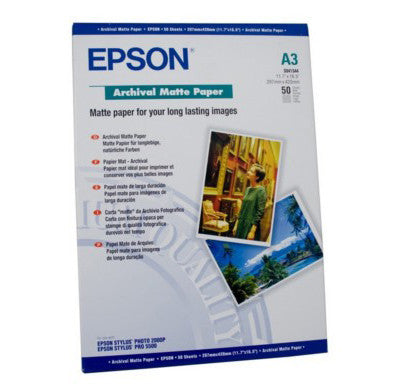 Epson | A3 Archival Matte Paper - 50 Sheets (189gsm)