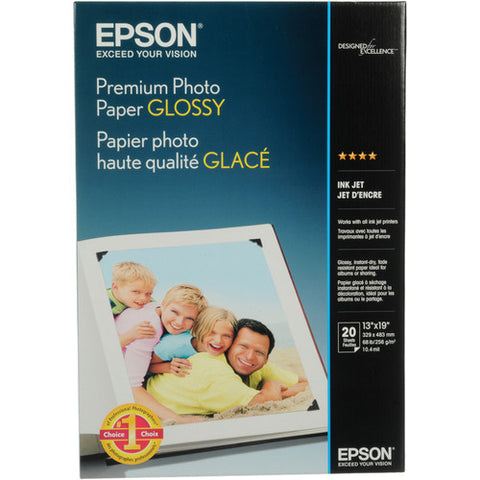 Epson | Premium Glossy Photo Paper for Inkjet 13x19" (A3+) - 20 Sheets