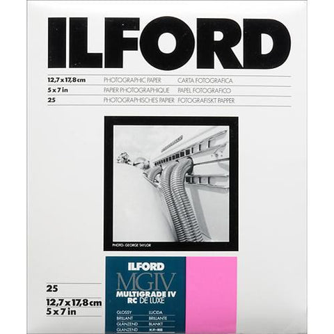 Ilford Multigrade Black & White Variable Contrast Paper | 12.7x17.8cm, Glossy, Sheets