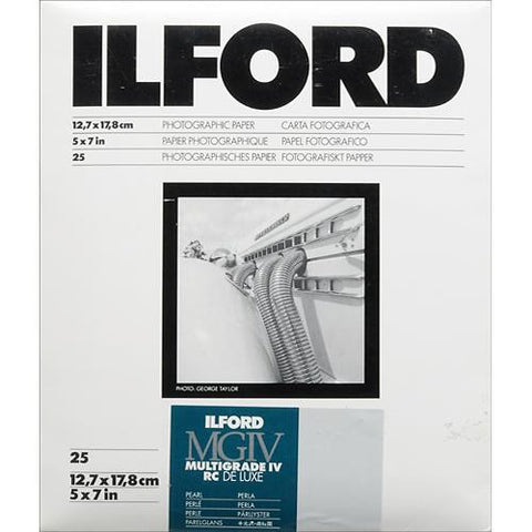 Ilford Multigrade Black & White Deluxe RC Pearl Paper | 12.7x17.8cm, Glossy, Sheets