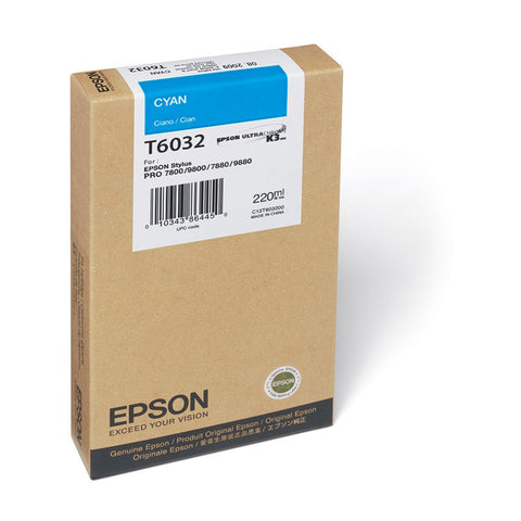 Epson | T6032 Cyan Ink Cartridge (220 ml)