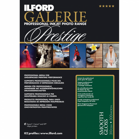Ilford GALERIE Smooth Gloss Paper A4 250 sheets.